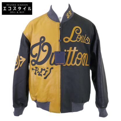 LOUIS VUITTON ルイヴィトン 【新品同様/国内正規/23年製】RM231 XS0 HOL76E レザーｘキャンバス ボンバージャケット ジャケット
