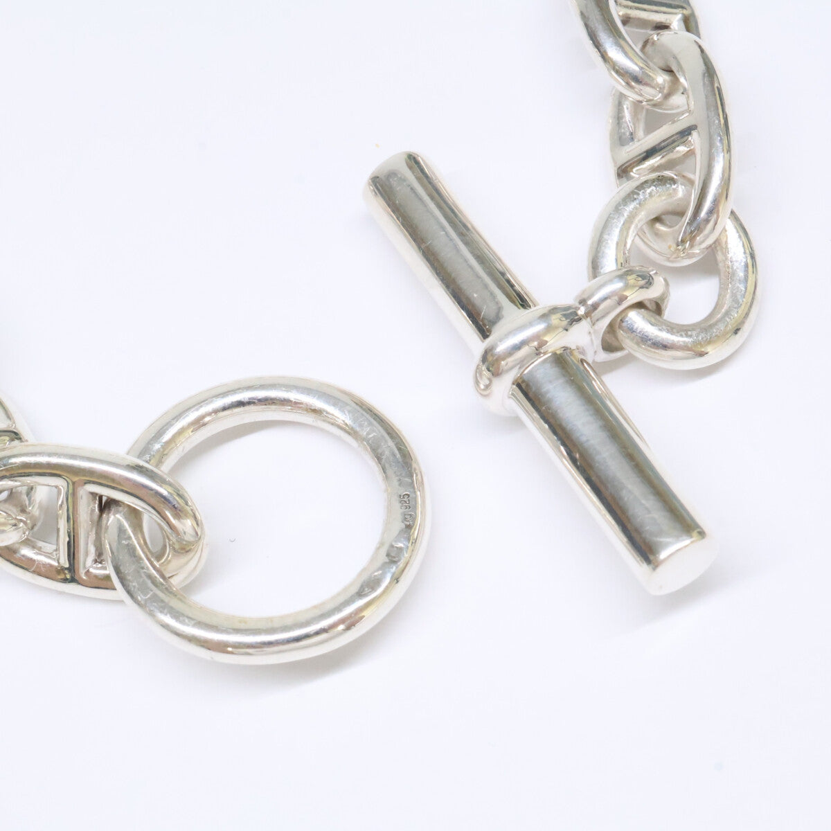 HERMES エルメス 新品仕上げ済み Ag925 シェーヌダンクルMM 15コマ ブレスレット
