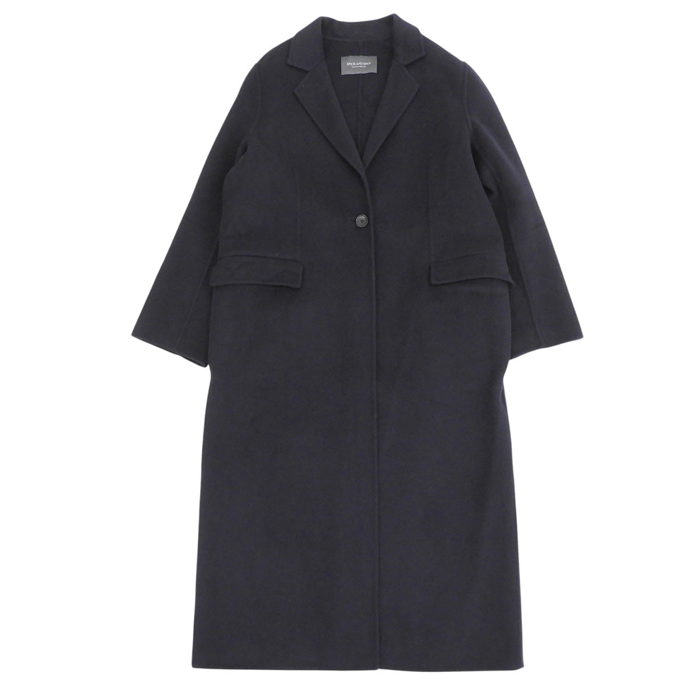 Spick&Span スピック＆スパン ウール混 1ボタン チェスターコート アウター レディース ネイビー 38 コート