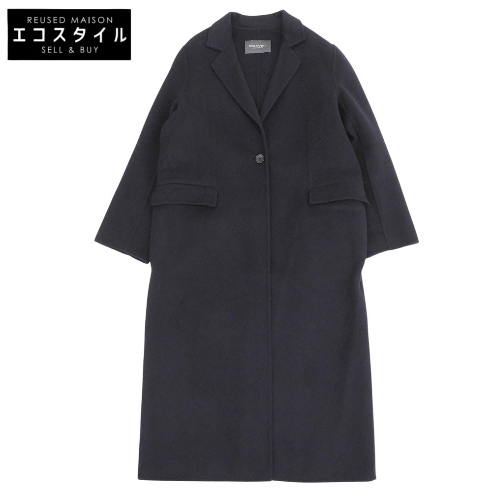 Spick&Span スピック＆スパン ウール混 1ボタン チェスターコート アウター レディース ネイビー 38 コート