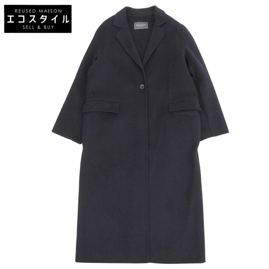 Spick&Span スピック＆スパン ウール混 1ボタン チェスターコート アウター レディース ネイビー 38 コート