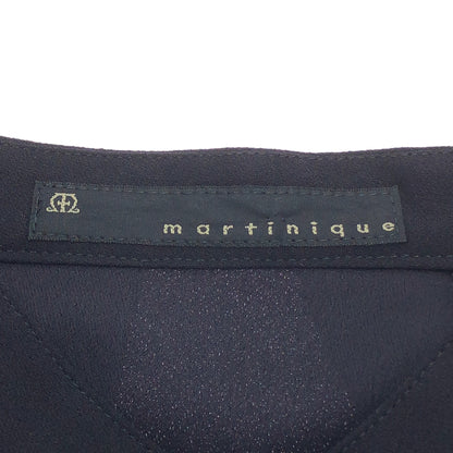 martinique マルティニーク ネイビー A0398FA460 パールボタン ワンピース トップス