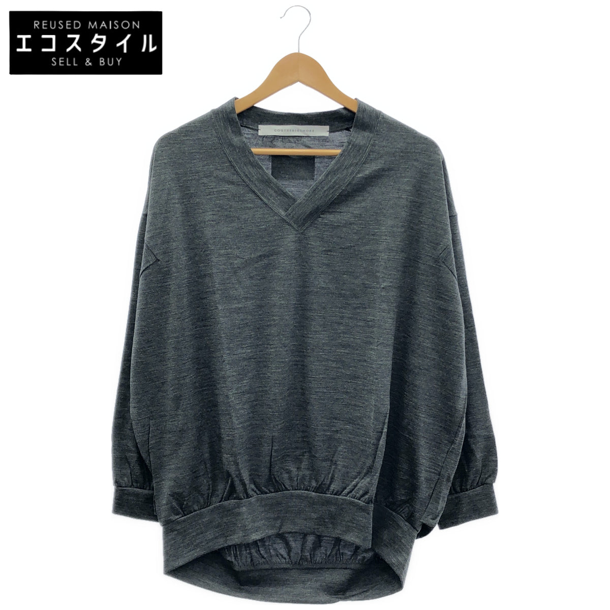 COGTHEBIGSMOKE コグザビッグスモーク グレー 11101-110-1014 JENNY VNECK トップス トップス