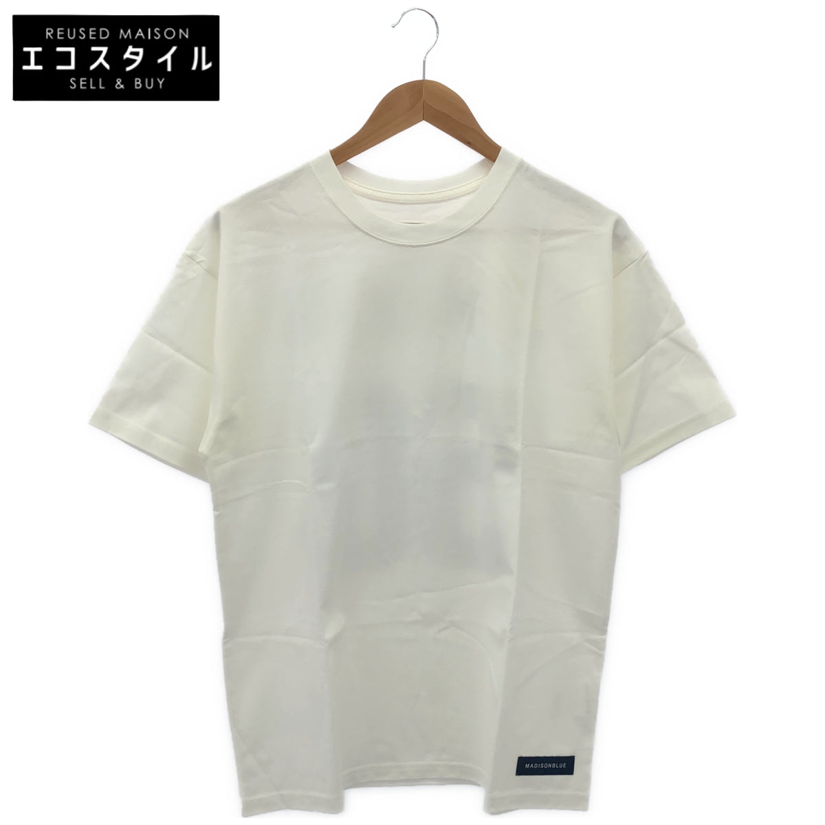 MADISON BLUE マディソンブルー ホワイト MB234ー7101MQ Le MELROSE 50周年記念 NUMBERING TEE トップス
