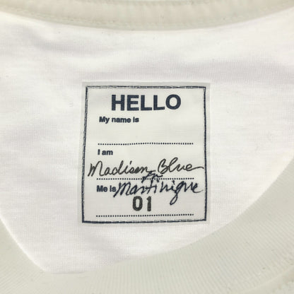 MADISON BLUE マディソンブルー ホワイト MB234ー7101MQ Le MELROSE 50周年記念 NUMBERING TEE トップス