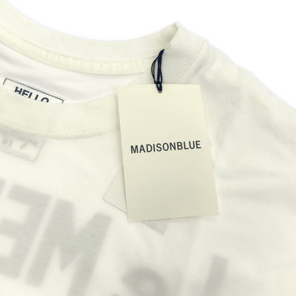 MADISON BLUE マディソンブルー ホワイト MB234ー7101MQ Le MELROSE 50周年記念 NUMBERING TEE トップス