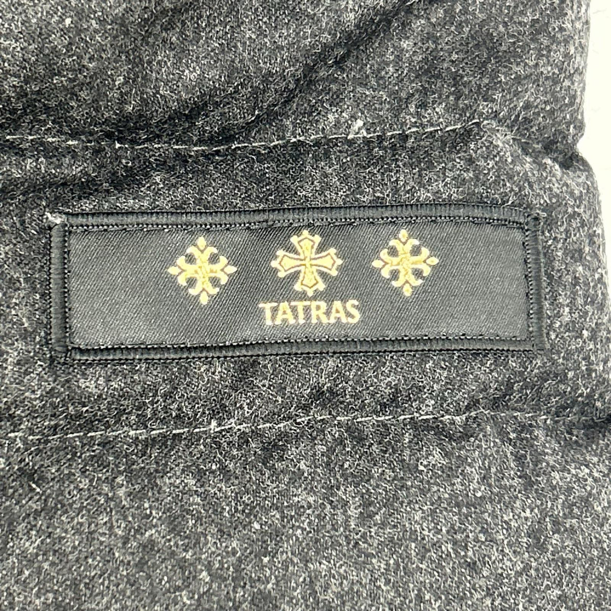 TATRAS タトラス LTA20A4648 グレー SPINOSA ウール ノーカラー ライトダウンジャケット ジャケット