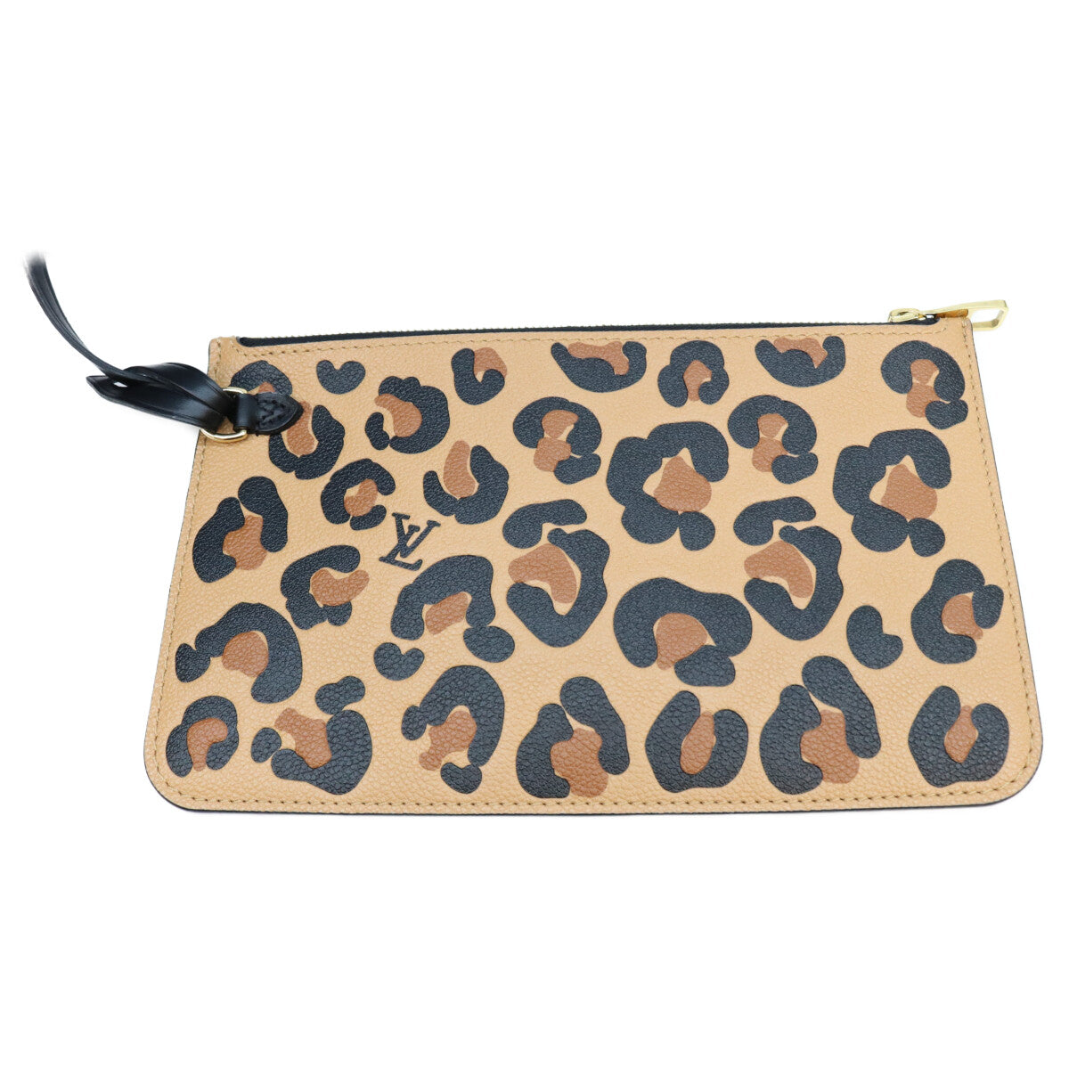 LOUIS VUITTON ルイヴィトン M45856 アンプラント 黒×レオパード ワイルドアットハート ネヴァーフルMM トートバッグ トートバッグ