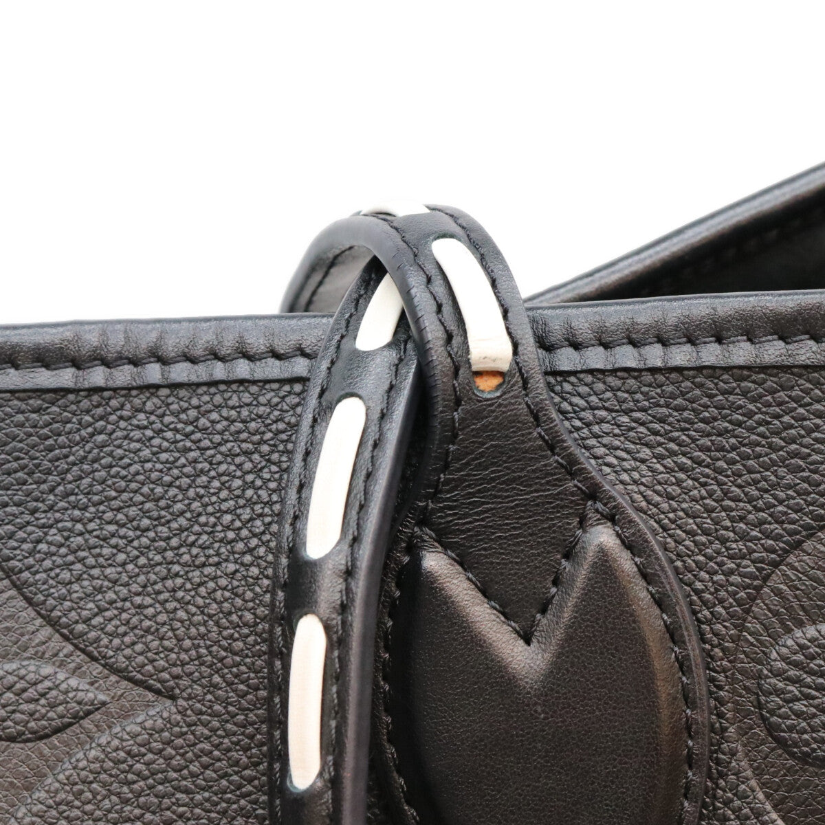 LOUIS VUITTON ルイヴィトン M45856 アンプラント 黒×レオパード ワイルドアットハート ネヴァーフルMM トートバッグ トートバッグ