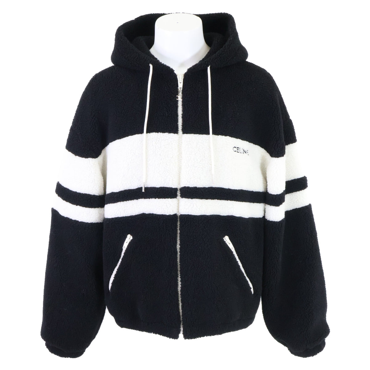 CELINE セリーヌ 【美品/国内正規】RV0JI699M.38AW フリース フーディジャケット ジャケット