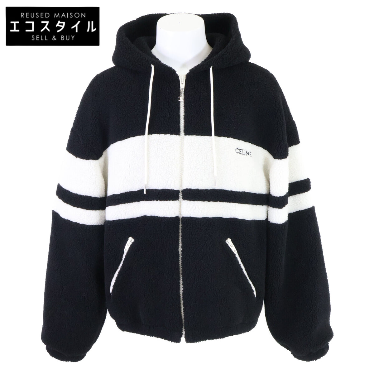 CELINE セリーヌ 【美品/国内正規】RV0JI699M.38AW フリース フーディジャケット ジャケット