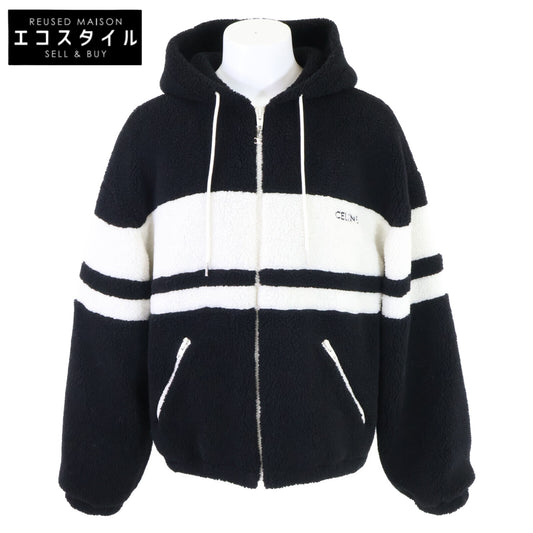 CELINE CELINE [Excellent condition/domestic authorized] RV0JI699M.38AW fleece hooded jacket jacket