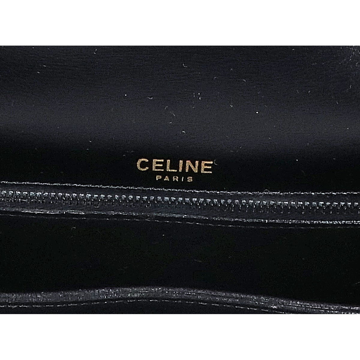 CELINE セリーヌ ヴィンテージ 馬車金具 レザー フラップ ショルダーバッグ
