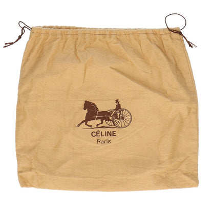 CELINE セリーヌ ヴィンテージ 馬車金具 レザー フラップ ショルダーバッグ
