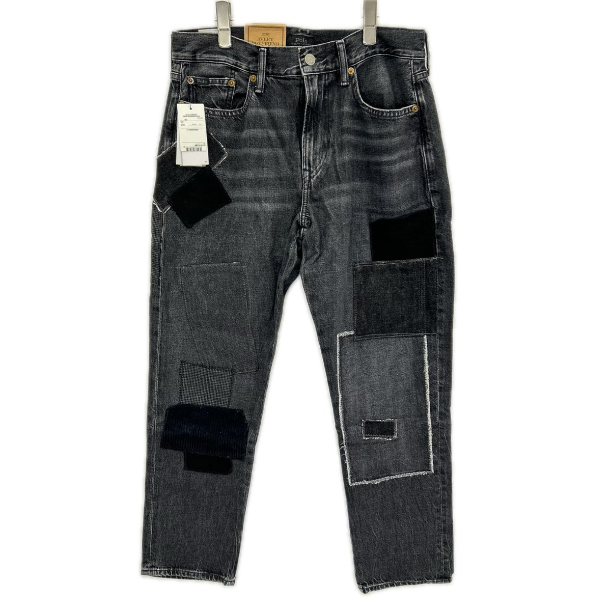 POLObyRalphLauren ポロラルフローレン ブラック パッチワークデニムパンツ ボトムス