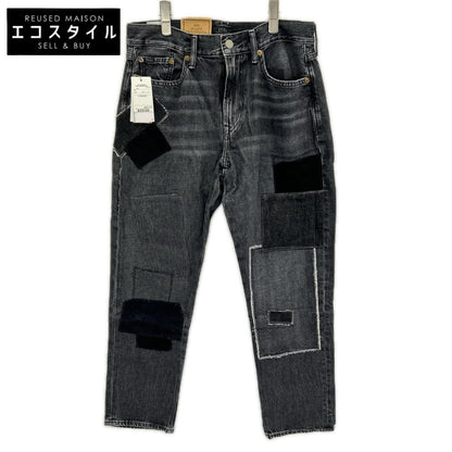 POLObyRalphLauren ポロラルフローレン ブラック パッチワークデニムパンツ ボトムス