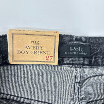 POLObyRalphLauren ポロラルフローレン ブラック パッチワークデニムパンツ ボトムス