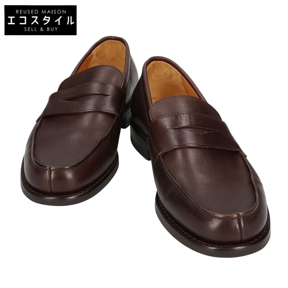 Paraboot パラブーツ 【新品同様】ADONIS レザー コインローファー シューズ