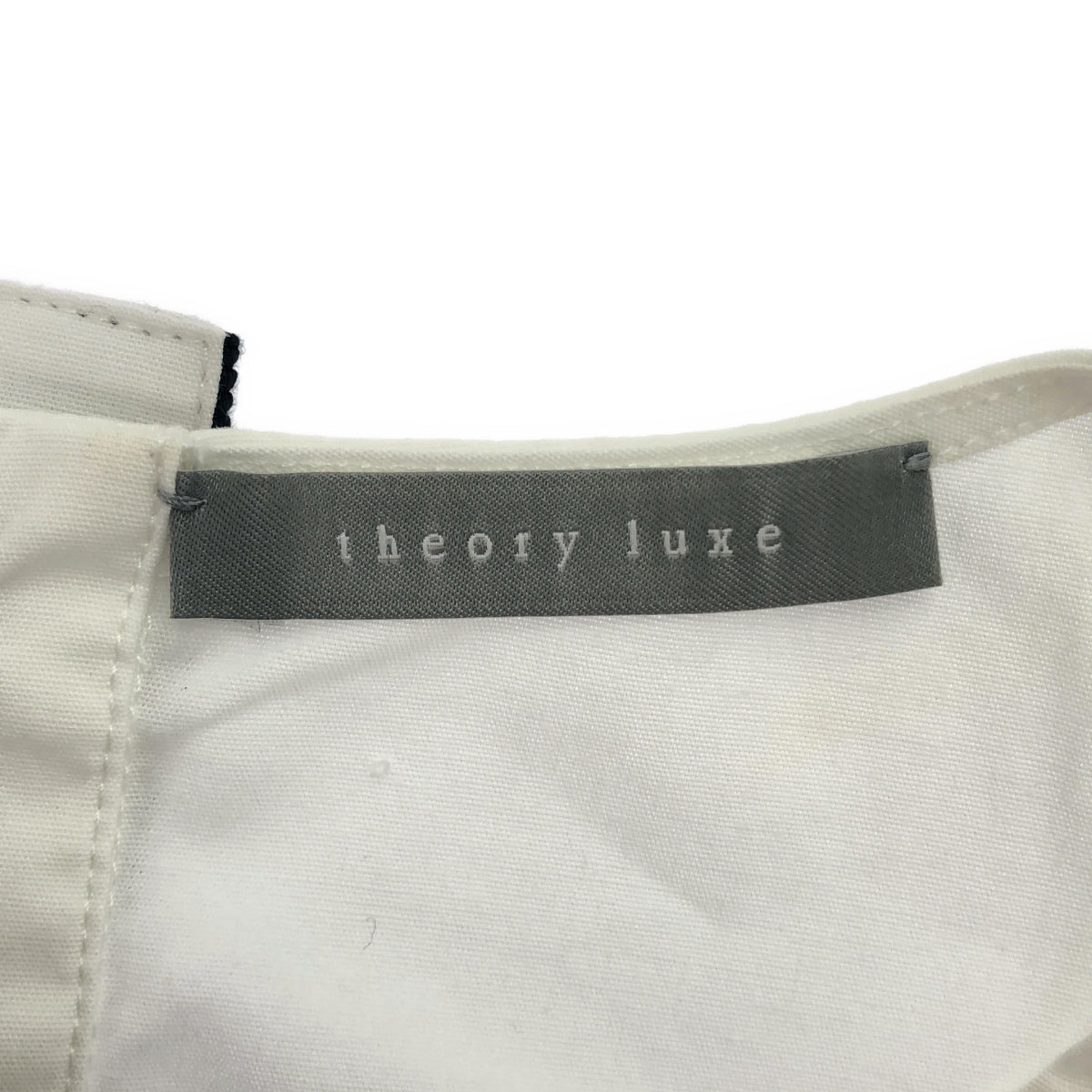 theory luxe セオリーリュクス 03-3108232-000-038 ホワイト 袖ギャザー ブラウス トップス
