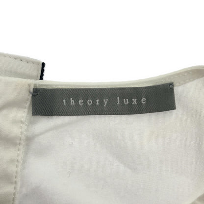 theory luxe セオリーリュクス 03-3108232-000-038 ホワイト 袖ギャザー ブラウス トップス