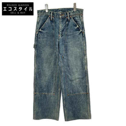 SUGARHILL シュガーヒル 2411300405 ブルー FadedPainterDoubleKneeTrousers デニムパンツ ボトムス