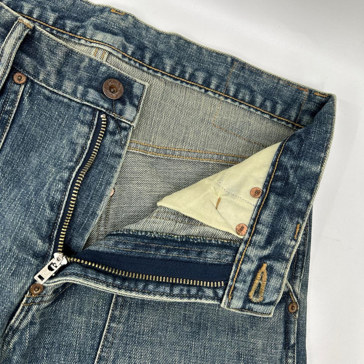 SUGARHILL シュガーヒル 2411300405 ブルー FadedPainterDoubleKneeTrousers デニムパンツ ボトムス