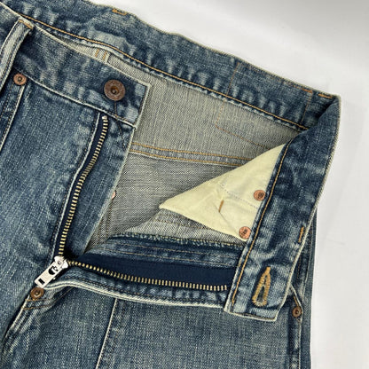 SUGARHILL シュガーヒル 2411300405 ブルー FadedPainterDoubleKneeTrousers デニムパンツ ボトムス