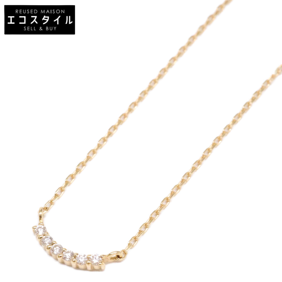 ete エテ K18 0.02 レイヤード ダイヤモンド ネックレス