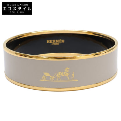 HERMES エルメス エマイユGM 馬車 エナメル バングル