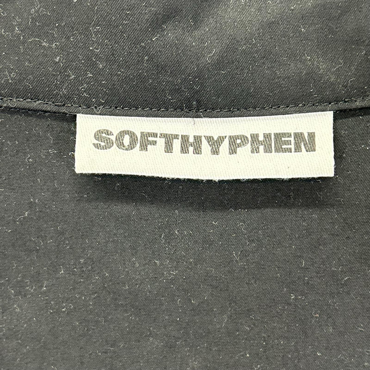 SOFTHYPHEN ソフトハイフン ブラック ワイドシルエット ジャケット ジャケット
