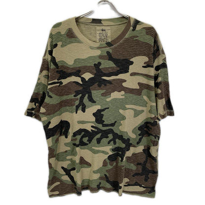 stussy ステューシー カモフラ ピグメントダイ サーマル Tシャツ トップス