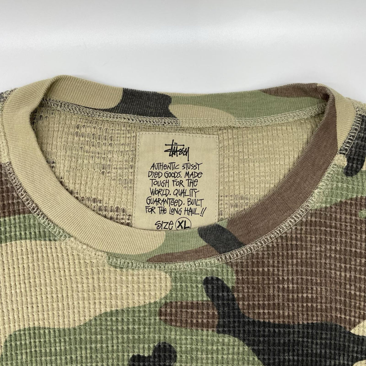 stussy ステューシー カモフラ ピグメントダイ サーマル Tシャツ トップス