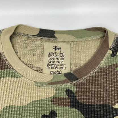 stussy ステューシー カモフラ ピグメントダイ サーマル Tシャツ トップス