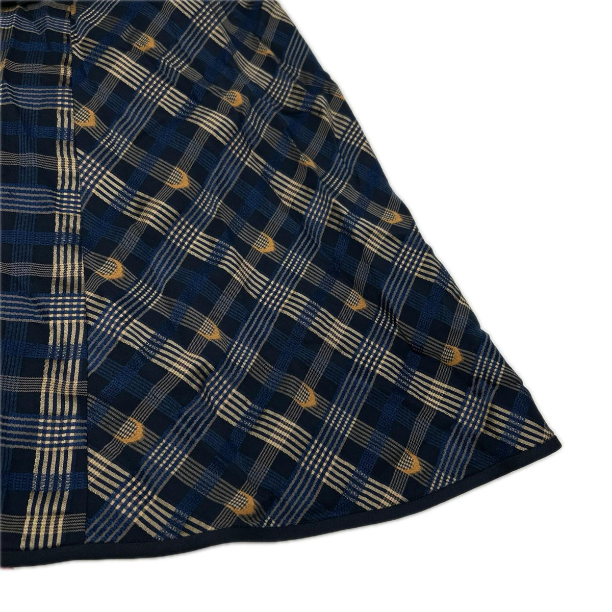 Mame Kurogouchi マメクロゴウチ MM18AW-DR036 ブルー KASURI Plaid Dress ワンピース