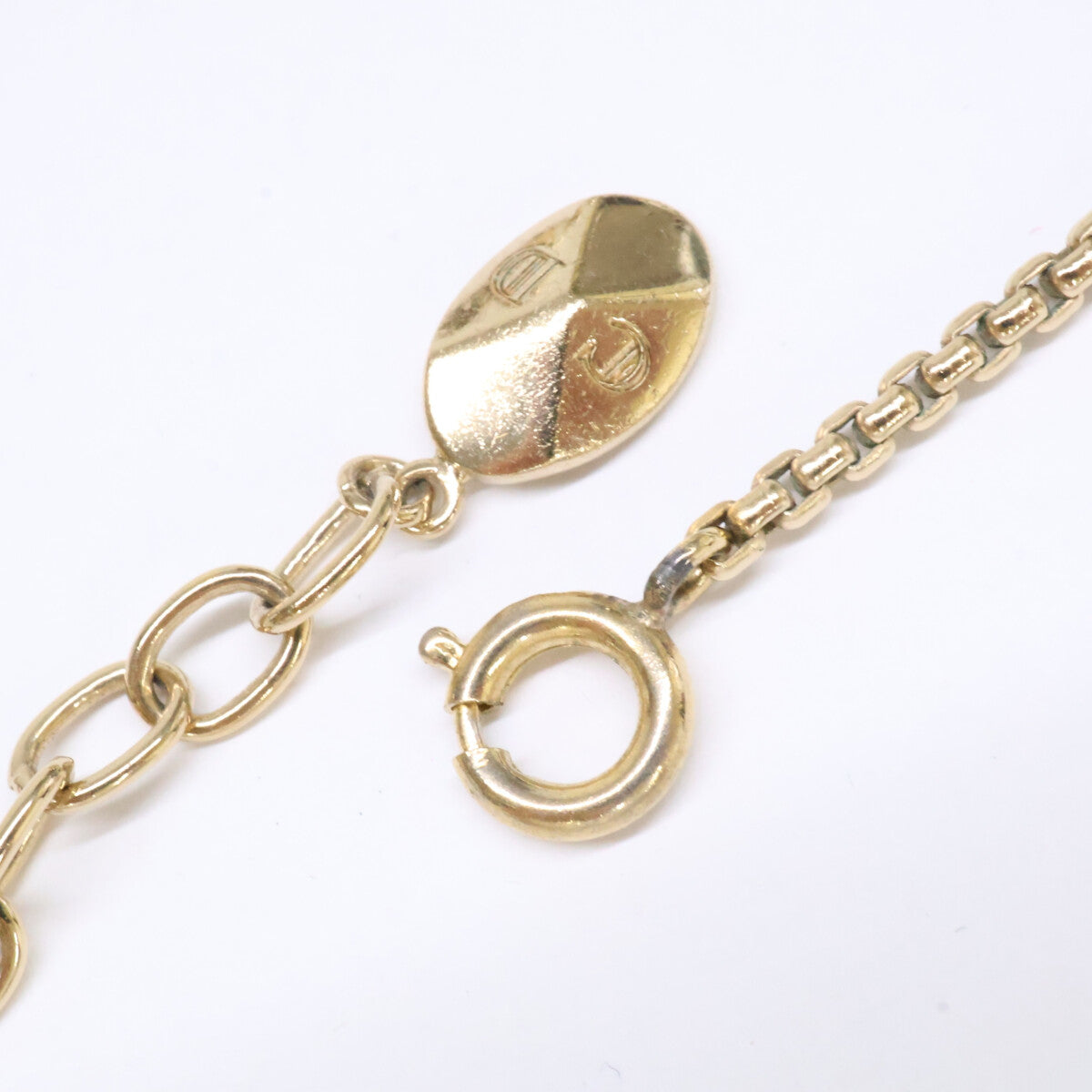 Christian Dior クリスチャンディオール CDロゴ メタル レジンパール ブレスレット