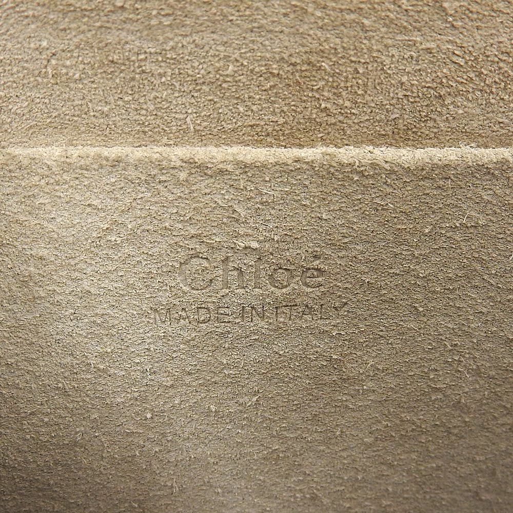 Chloe クロエ ナイルブレスレットバッグ レザー ハンドバッグ レディース ベージュ ハンドバッグ