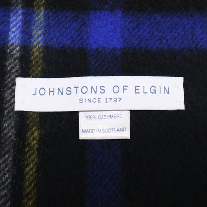 Johnstons ジョンストンズ 【美品】タータンチェック カシミヤ フリンジ ストール