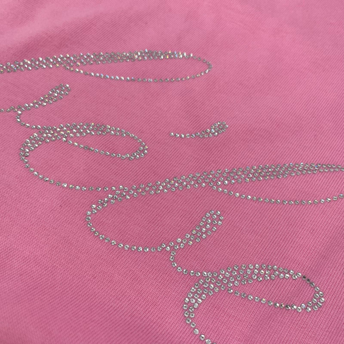BALENCIAGA バレンシアガ 21年製 681314 ピンク ライトストーン Tシャツ トップス