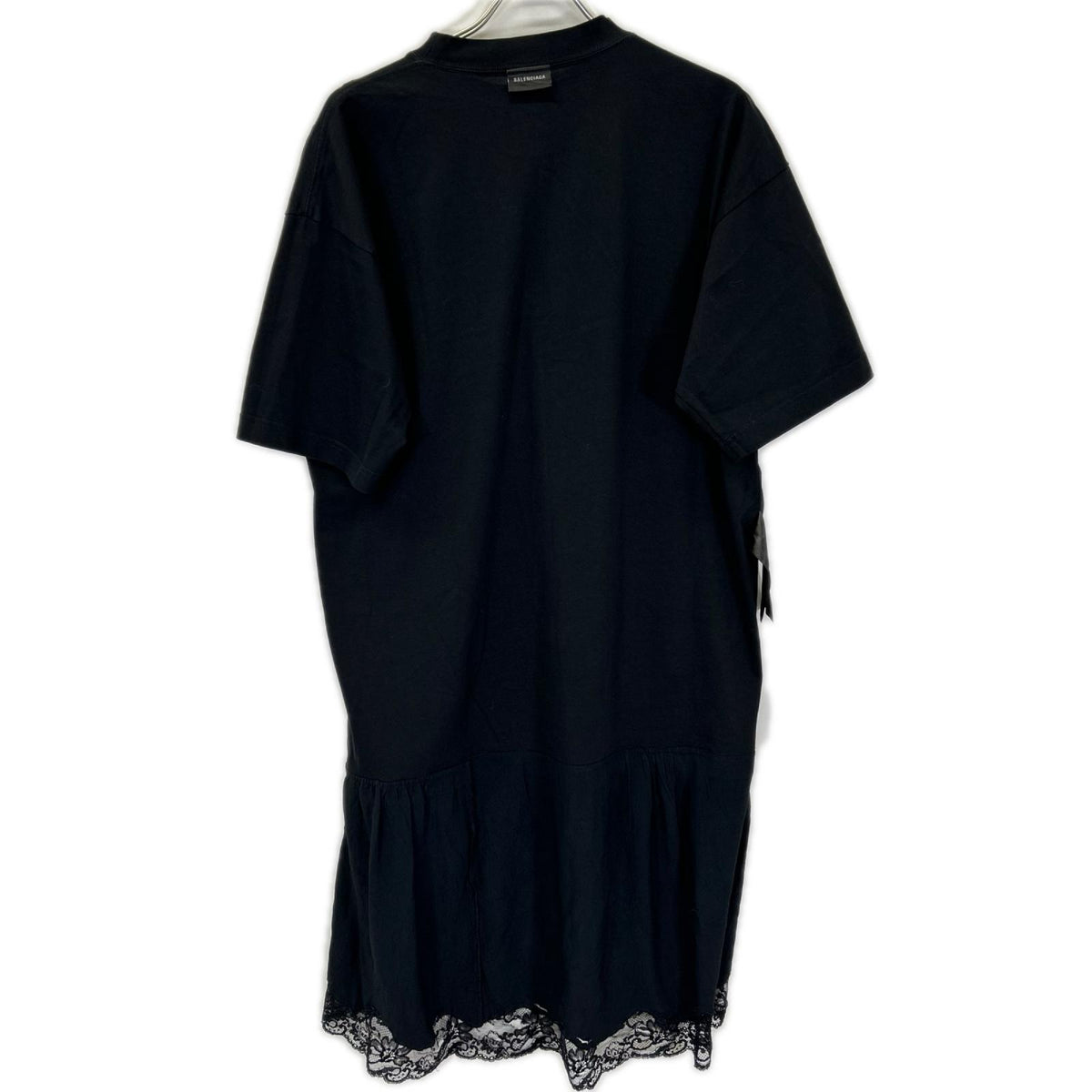BALENCIAGA バレンシアガ 22年製 726092 インサイドアウト レースドッキングTシャツ ワンピース