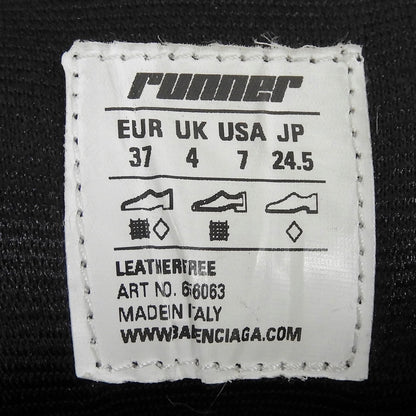 BALENCIAGA バレンシアガ RUNNER ランナー メッシュ ローカットスニーカー シューズ メンズ ブラック 24.5cm 656063 シューズ