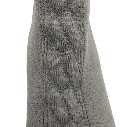 HERMES エルメス 美品 ヴォルヴェール60 ニット ブーツ シューズ レディース カーキ系 36 シューズ