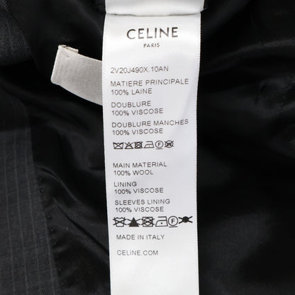CELINE セリーヌ 【美品/国内正規】2V20J490X/2P085490X ストライプ ウール 2Bシングル スーツ セットアップ