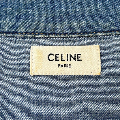 CELINE セリーヌ 20FB1208I エディ期 ブルー デニムシャツ トップス