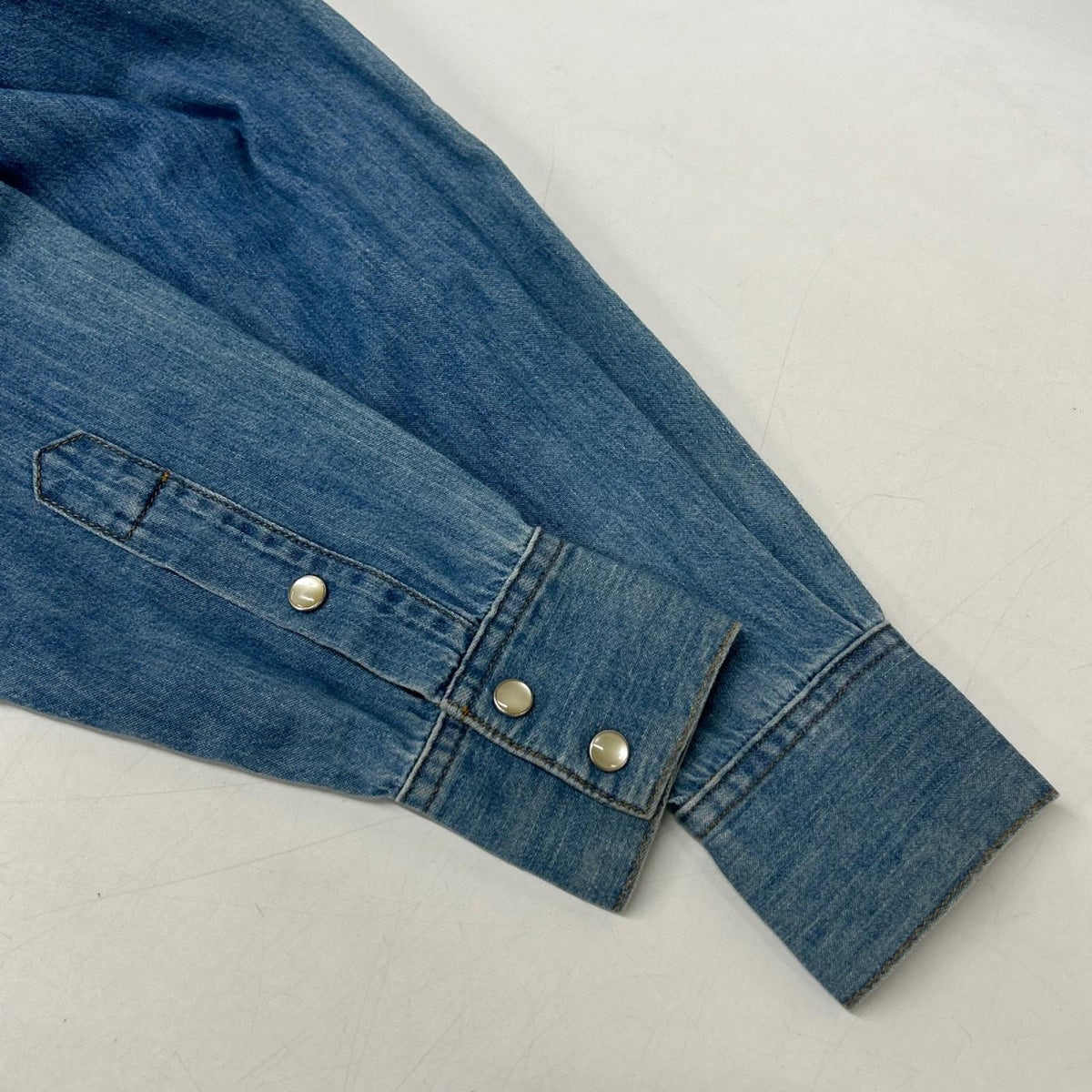 CELINE セリーヌ 20FB1208I エディ期 ブルー デニムシャツ トップス