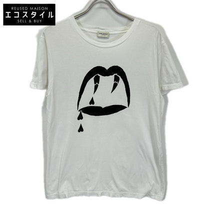 SAINT LAURENT PARIS サンローランパリ 15SS 378983 ホワイト ブラッドラスタープリント 半袖Tシャツ トップス