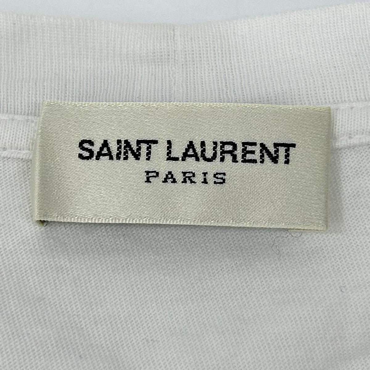 SAINT LAURENT PARIS サンローランパリ 15SS 378983 ホワイト ブラッドラスタープリント 半袖Tシャツ トップス