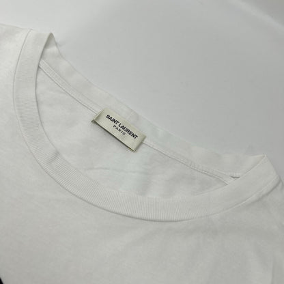 SAINT LAURENT PARIS サンローランパリ 15SS 378983 ホワイト ブラッドラスタープリント 半袖Tシャツ トップス