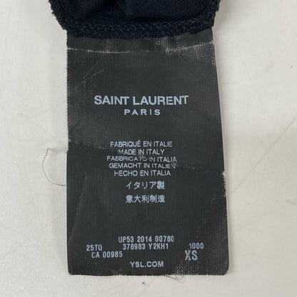 SAINT LAURENT PARIS サンローランパリ 14SS 378983 ブラック ブラッドラスタープリント 半袖Tシャツ トップス