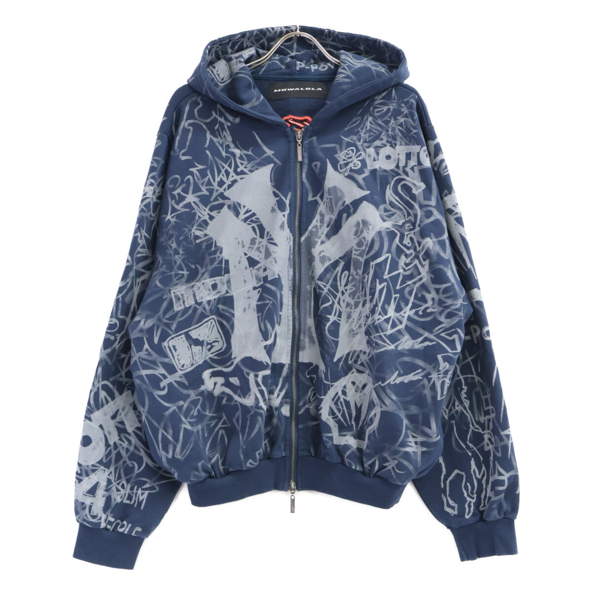 MOWALOLA モワローラ 【美品】Grafitti Track Top&Pants グラフィック ジップアップパーカー/パンツ セットアップ スーツ セットアップ