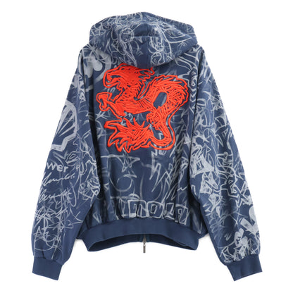 MOWALOLA モワローラ 【美品】Grafitti Track Top&Pants グラフィック ジップアップパーカー/パンツ セットアップ スーツ セットアップ